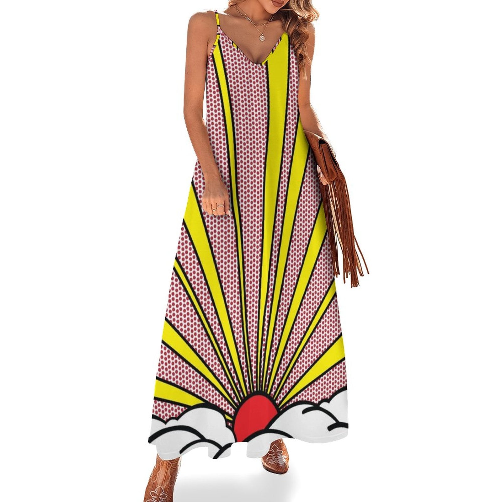 SUN RAYS Sleeveless Dress wedding guest dress 2024 dresses for special