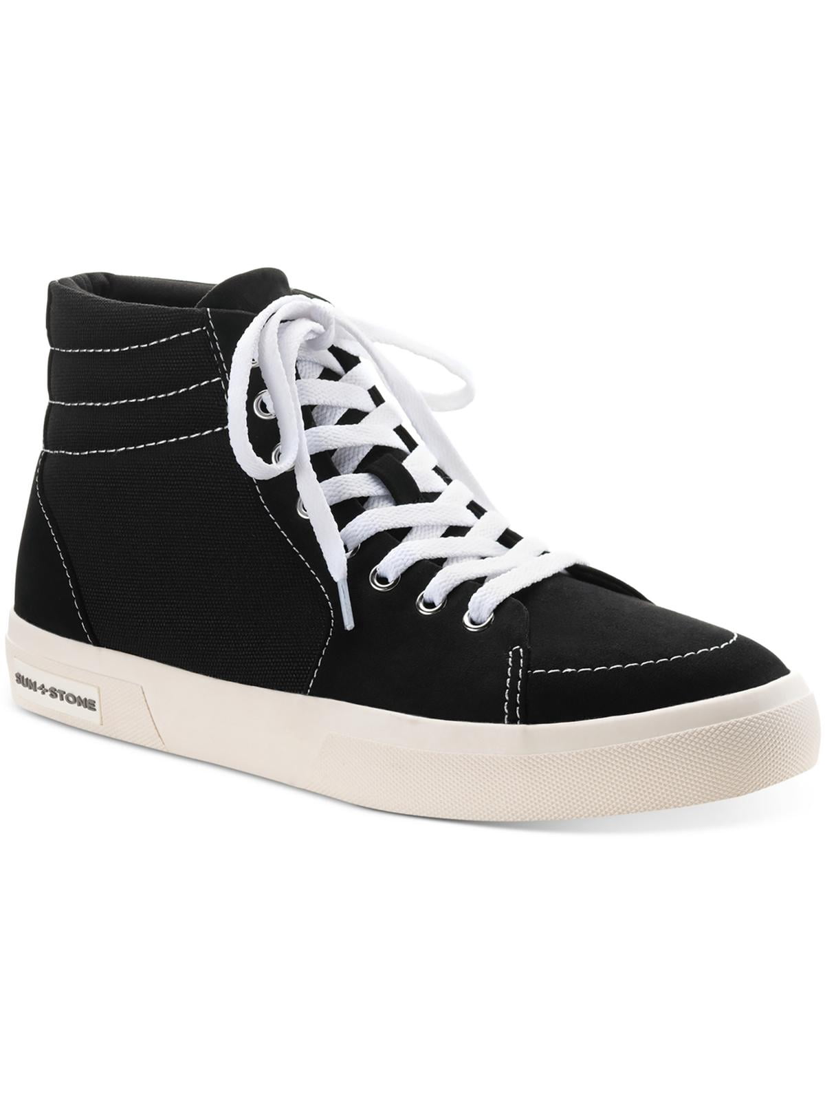 SUN STONE Mens Black Cushioned Jett Round Toe Platform Lace  display picture 1