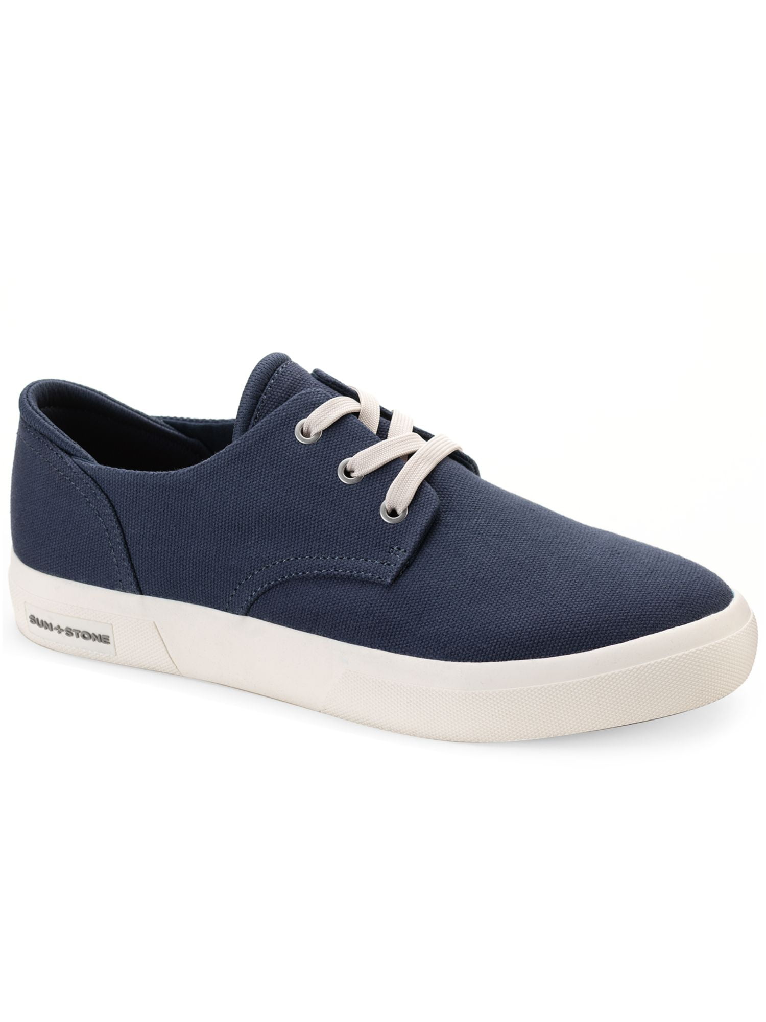 SUN STONE Mens Navy Cushioned Kiva Round Toe Lace-Up  display picture 2
