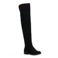 thumbnail image 1 of SUN STONE Womens Black Comfort Partial Zipper Flex Gore Wide Calf Slip Resistant Allicce Round Toe Dress Boots 7 M WC, 1 of 4