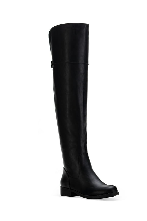 SUN STONE Womens Black Cushioned Gore Zipper Accent Slip Resistant Allicce Round Toe Dress Boots Shoes 8.5 M WC