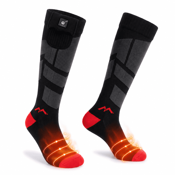 SUN WILL Battery Heated Socks, Rechargeable Thermal Socks for Men Women