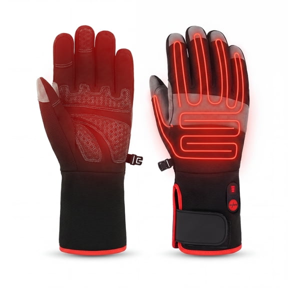 SUN WILL Heated Glove Liners Rechargeable BWaterproof Thin for Men Women