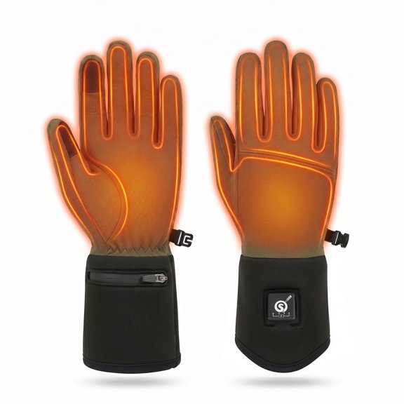 SUN WILL Heated Glove Liners Rechargeable Thin Thermal Gloves for Men Women Cold Weather