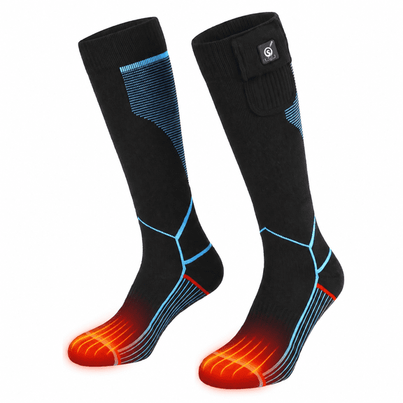 SUN WILL Heated Socks for Men Women, Rechargeable Electric Winter Socks