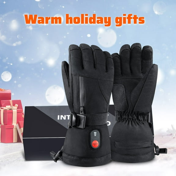 SUN WILL Upgraded Heated Gloves for Men & Women - Rechargeable, Touchscreen, Waterproof - Winter Warmth for Skiing, Cycling, Outdoor Activities