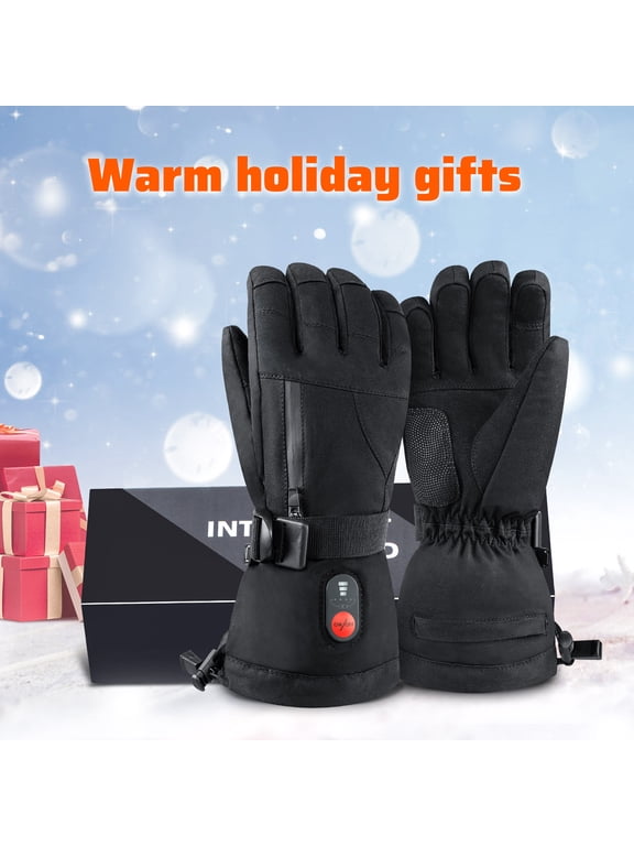 Upgraded Heated Gloves for Men & Women - Rechargeable, Touchscreen, Waterproof - Winter Warmth for Skiing, Cycling, Outdoor Activities