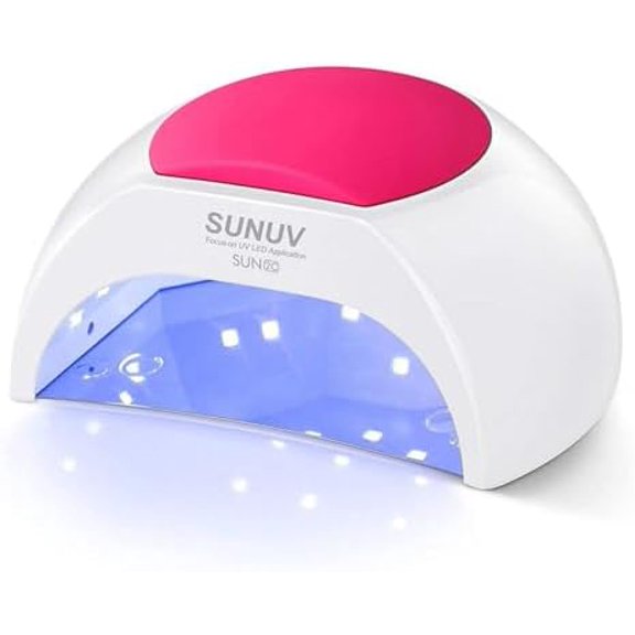 SUN2C UV Light for Nails, UV LED Nail Lamp with 4 Timer Settings, Curing Lights Compatible with All Gel Polish Rose