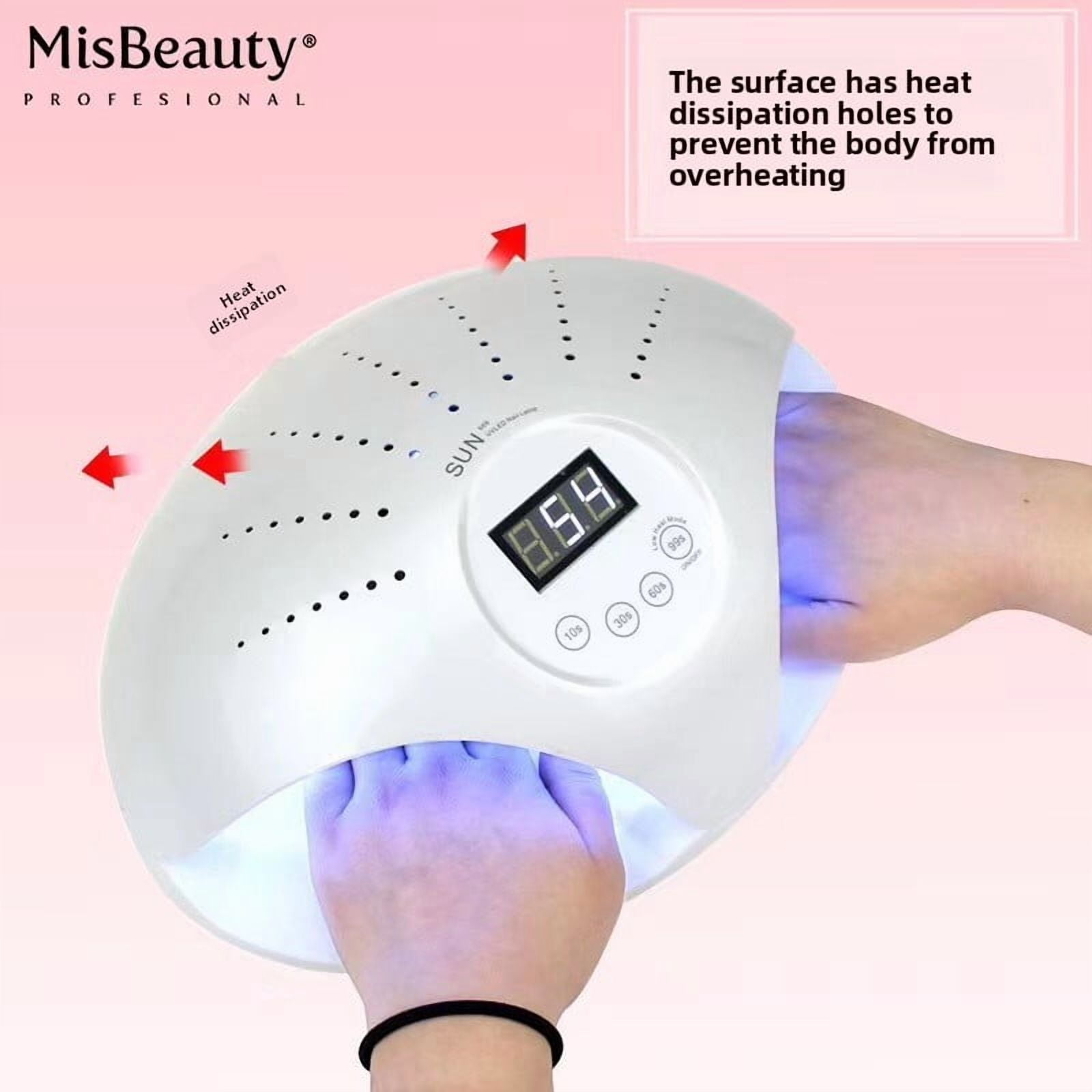 SUN669 48W Smart Sensor Nail Lamp - UV LED Nail Dryer for Gel Polish, Fast Curing Light with Auto Motion Detection, Quick-Dry Manicure Machine for Home Use