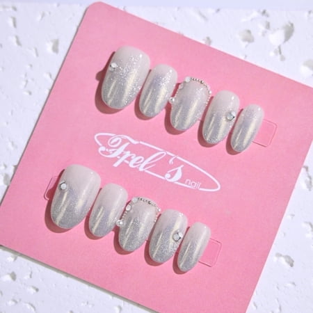 SUNAIL Handmade Round Press-On Nails – Molly M Design,Nail Art Set | Perfect Gift