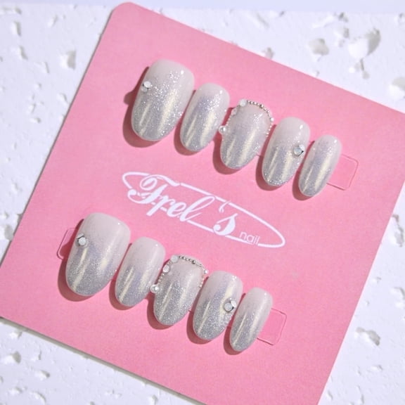 SUNAIL Handmade Round Press-On Nails – Molly M Design,Nail Art Set | Perfect Gift