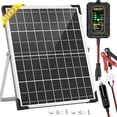 thumbnail image 1 of SUNAPEX 15W MPPT Solar Battery Charger Maintainer, 12V Waterproof Solar Panel Trickle Charger with MPPT Controller for Car, Motorcycle, Boat, Marine, RV, Trailer, Tractor,Truck, etc, 1 of 5