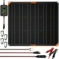 SUNAPEX 50W Flexible Solar Panel with MPPT Charge Controller, Solar