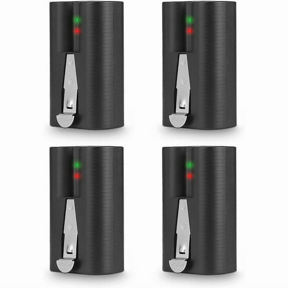 SUNBAT 4PACKS 6040mAh 3.65V Rechargeable Ring Camera Replacement Battery Compatible with Ring Video Doorbell 2/3/4/3 Plus, Spotlight Cam, Stick Up Cam