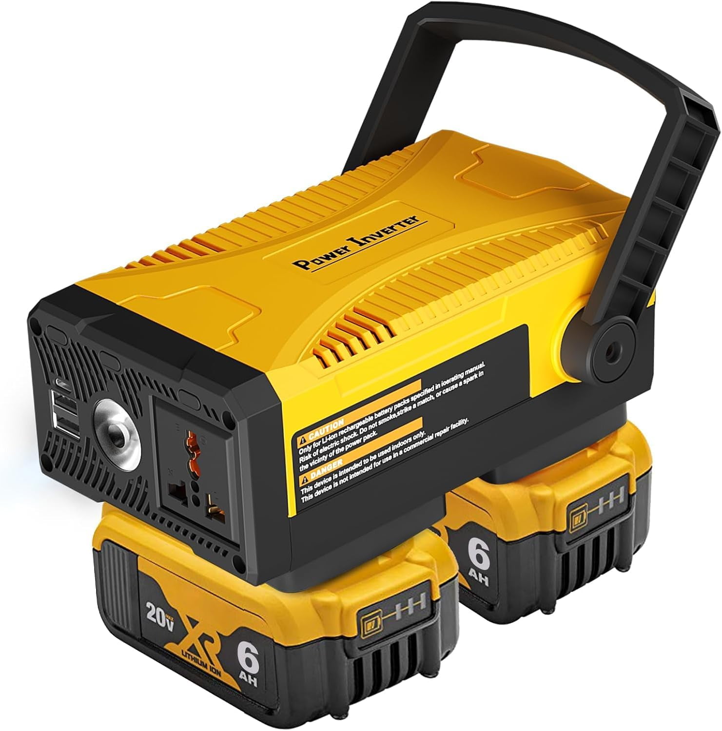 The Coupon deal of  Dewalt 2Pack 20V 6.0Ah Replacement Battery with Multi USB Charger Converter Power Supply
