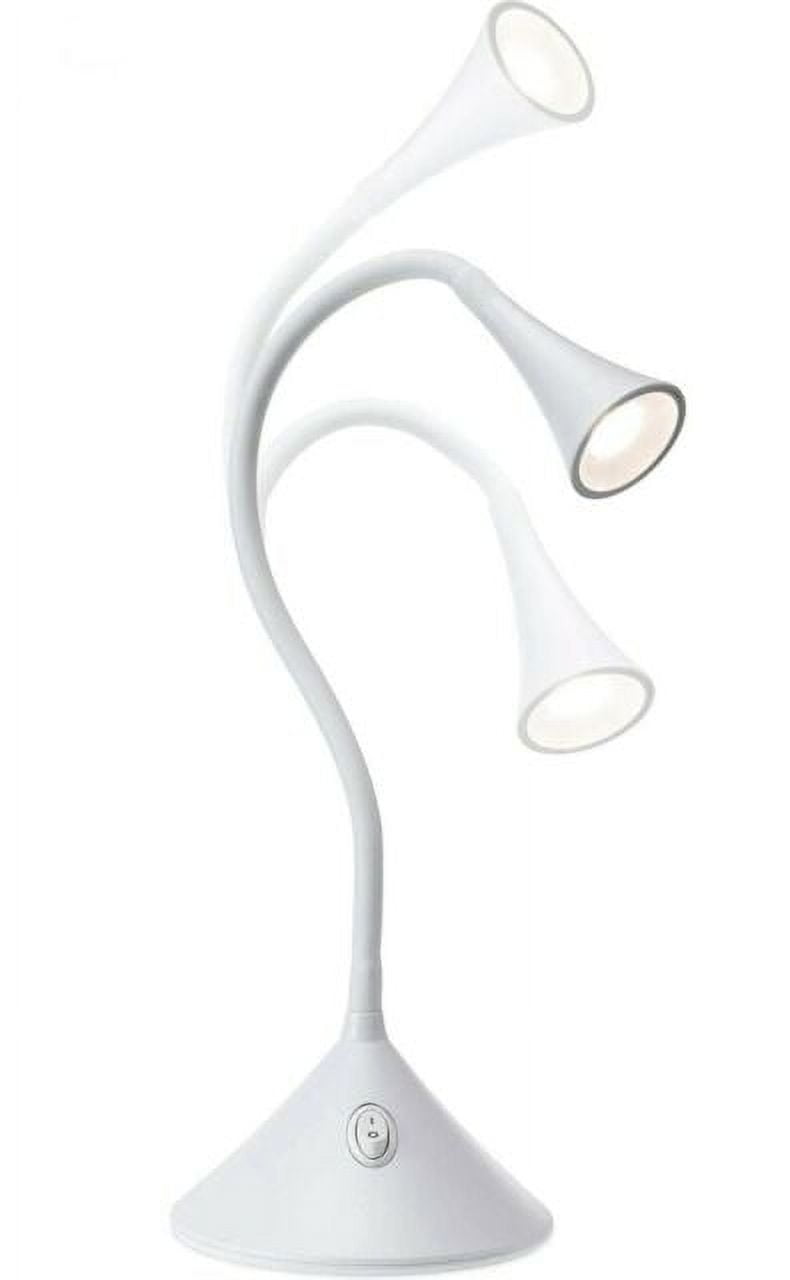 SUNBEAM Flexible Neck LED Desk LAMP Adjustable Light Energy Star White