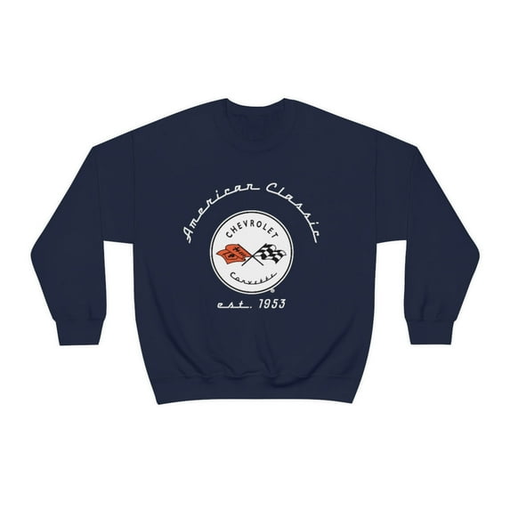 SUNBELTGIFTS C1 Corvette Crew Neck Long Sleave Heavy Duty Sweatshirt, perfect for cool crisp days