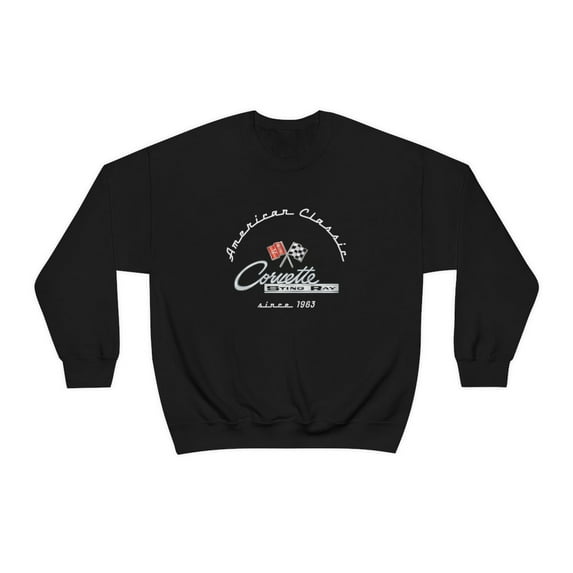 SUNBELTGIFTS C2 Corvette Stingray Crew Neck Long Sleave Heavy Duty Sweatshirt, perfect for cool crisp days