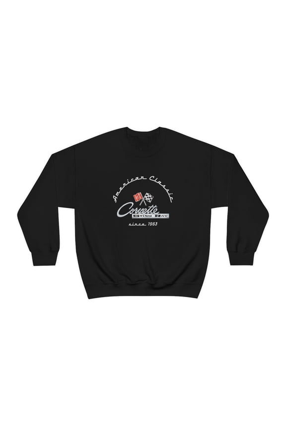 SUNBELTGIFTS C2 Corvette Stingray Crew Neck Long Sleave Heavy Duty Sweatshirt, perfect for cool crisp days
