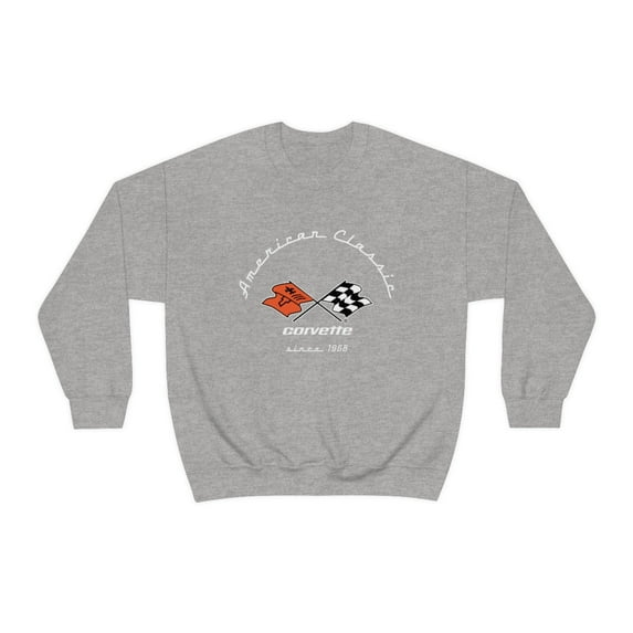 SUNBELTGIFTS C3 Corvette Crew Neck Long Sleave Heavy Duty Sweatshirt, perfect for cool crisp days