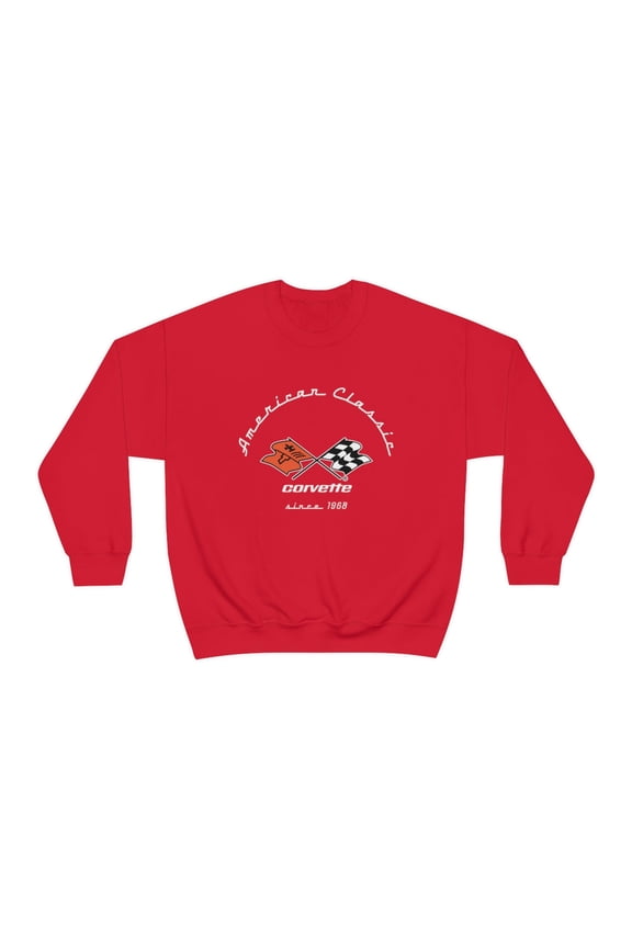 SUNBELTGIFTS C3 Corvette Crew Neck Long Sleave Heavy Duty Sweatshirt, perfect for cool crisp days