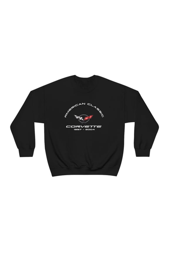 SUNBELTGIFTS C5 Corvette Crew Neck Long Sleave Heavy Duty Sweatshirt, perfect for cool crisp days