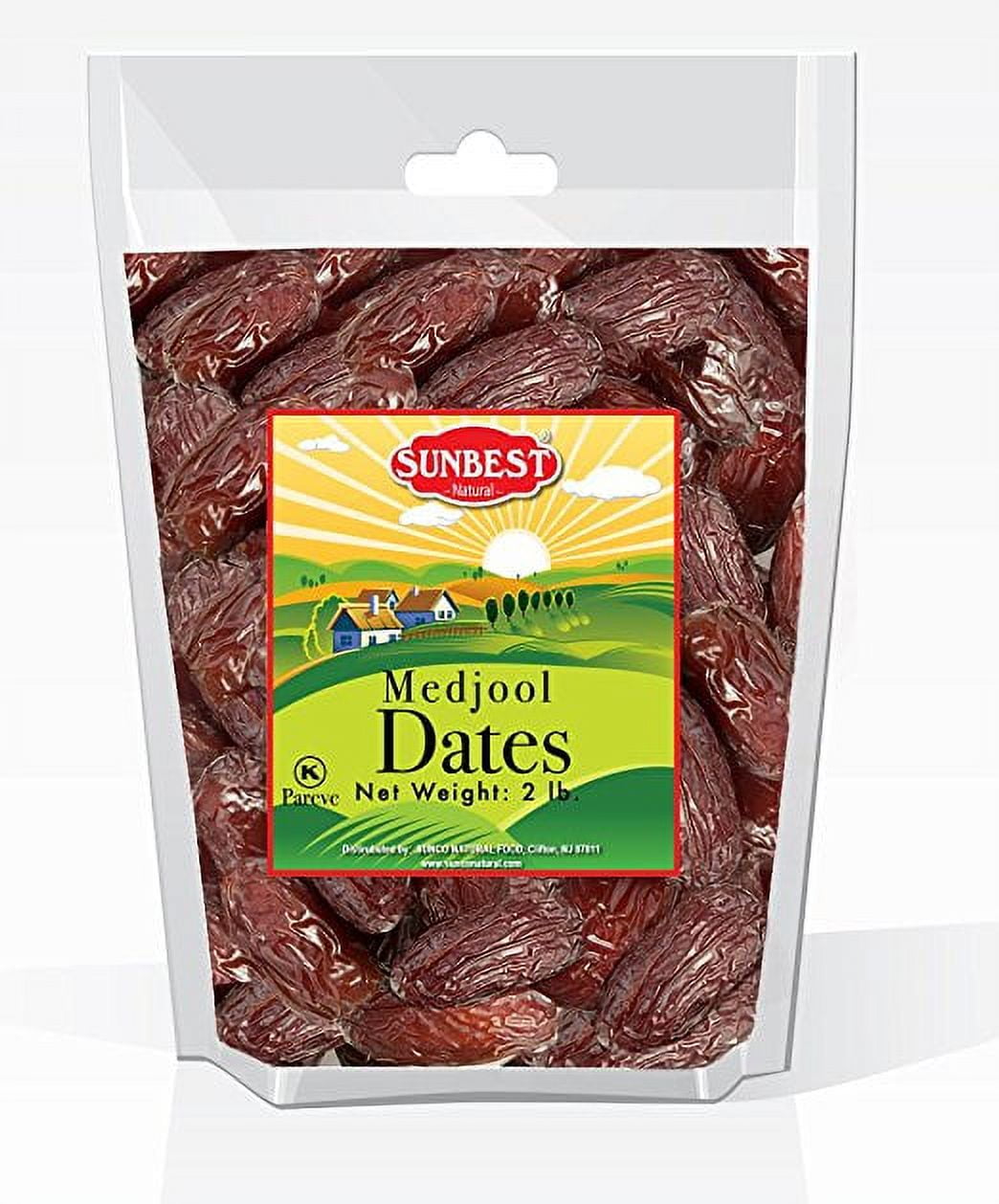 SUNBEST Medjool Dates in Resealable Bag (2 Lb)
