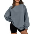 thumbnail image 1 of SUNBS Casual Crewneck Fall Sweatshirt for Women Y2k Oversized Hoodies Pullover Sweaters Clothing, 1 of 6