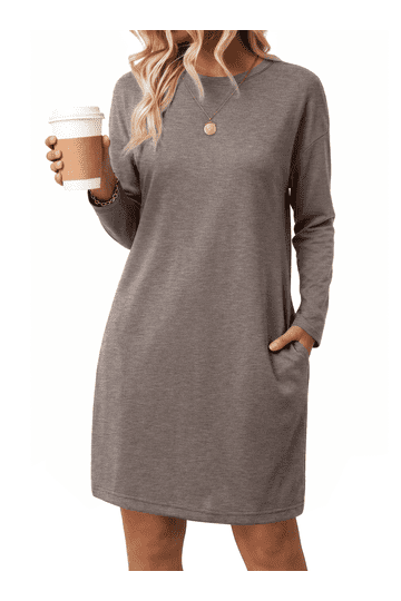 long grey t shirt dress Size Guide for Women Dress-SKU