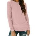 thumbnail image 1 of SUNBS Long Sleeve Shirts for Women Crew Neck Fall Fashion Pullover Casual Tops Clothes, 1 of 9