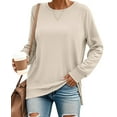 thumbnail image 1 of SUNBS Long Sleeve Shirts for Women Crewneck Sweatshirt Casual Pullover Ladies Tops and Blouses, 1 of 8