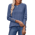 thumbnail image 1 of SUNBS Long Sleeve Shirts for Womens Sweaters Button Cuffs Tunic Blouse Fashion Outfits, 1 of 1