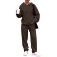 thumbnail image 1 of SUNBS Lounge Sets for Women 2 Piece Matching Outfit Fall Hoodies Wide Leg Sweatpants Casual Winter Sweatsuit, 1 of 1