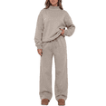 thumbnail image 1 of SUNBS Lounge Sets for Women 2 Piece Sweatsuits Mock Neck Sweatshirt Outfits for Women Fall Oversized Loungewear Sweatpants, 1 of 9
