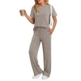 thumbnail image 1 of SUNBS Lounge Sets for Women Summer Matching 2 Piece Outfit For Women Lounge Set Ribbed Knit Pajamas Set Trendy Clothes, 1 of 11