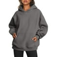 thumbnail image 1 of SUNBS Oversized Hoodies for Women Fall Fashion Sweatshirts Pullover Womens Clothes with Pocket, 1 of 8
