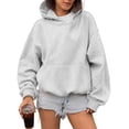thumbnail image 1 of SUNBS Oversized Hoodies for Women Pullover Long Sleeve Hooded Sweatshirts with Kangaroo Pocket, 1 of 8