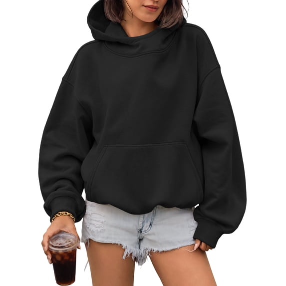 SUNBS Oversized Hoodies for Women Pullover Long Sleeve Hooded Sweatshirts with Kangaroo Pocket