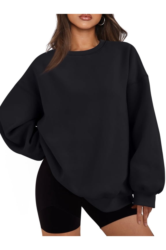 Oversized Sweatshirts for Women Crewneck Y2k Hoodies Sweaters Casual Tops Comfy Fall Fashion Pullover Outfits Winter Clothes