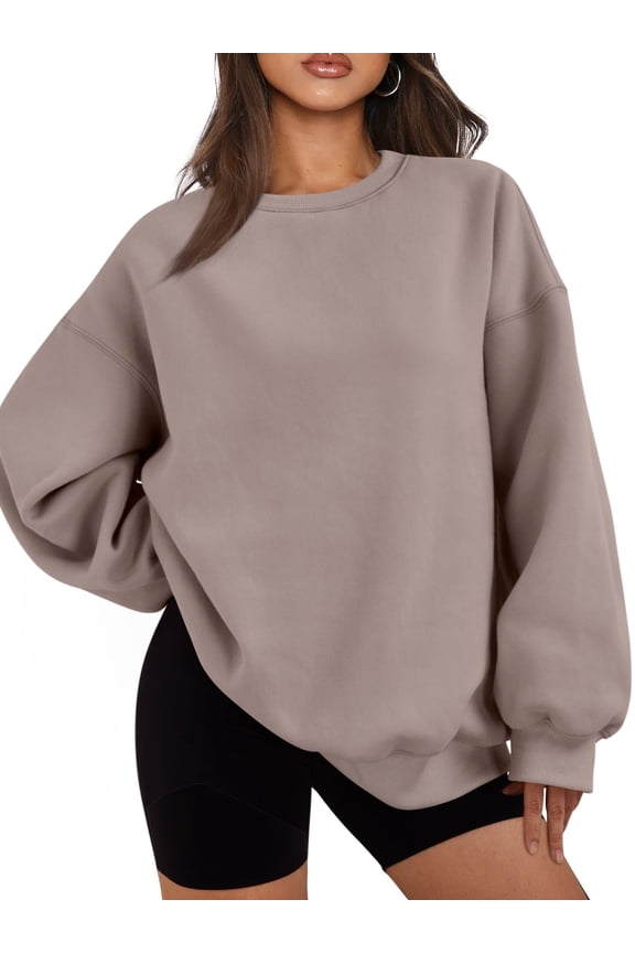 Oversized Sweatshirts for Women Crewneck Y2k Hoodies Sweaters Casual Tops Comfy Fall Fashion Pullover Outfits Winter Clothes