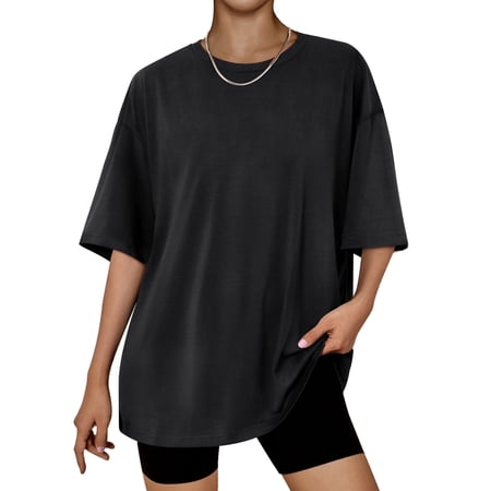 SUNBS Plus Size Workout Tops for Women T Shirts Short Sleeve Spring Tee Summer Clothes,Sizes S-3XL