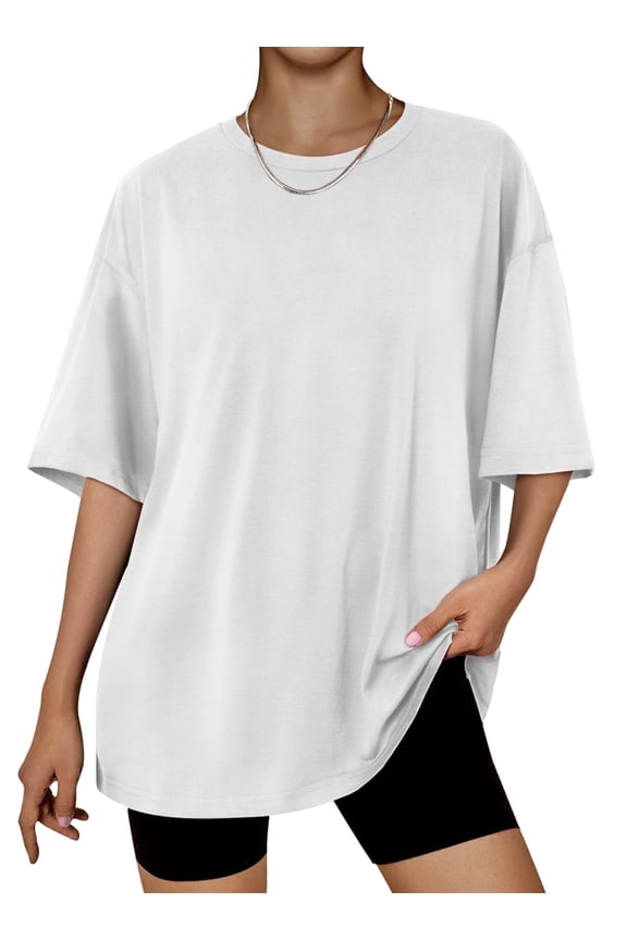 Plus Size Tops for Women Workout T Shirts Short Sleeve Spring Tee Summer Clothes,Sizes S-3XL
