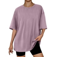 SUNBS Plus Size Women's Tops Workout T-Shirts Short Sleeve Spring Tee Summer Clothes, Sizes S-3XL