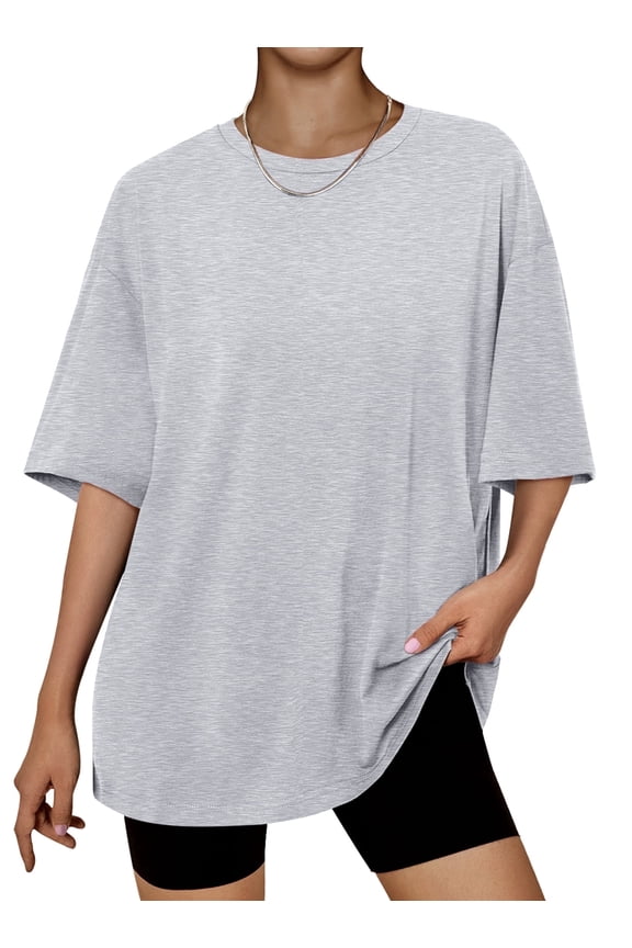 Plus Size Tops for Women Workout T Shirts Short Sleeve Spring Tee Summer Clothes,Sizes S-3XL