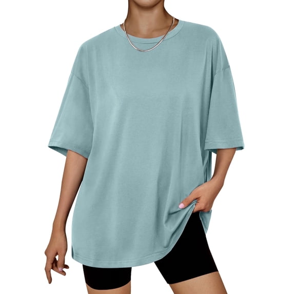 SUNBS Plus Size Tops for Women Workout T Shirts Short Sleeve Spring Tee Summer Clothes,Sizes S-3XL