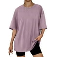 thumbnail image 1 of SUNBS Plus Size Womens Tops Workout T Shirts Short Sleeve Spring Tee Summer Clothes,Sizes S-3XL, 1 of 8