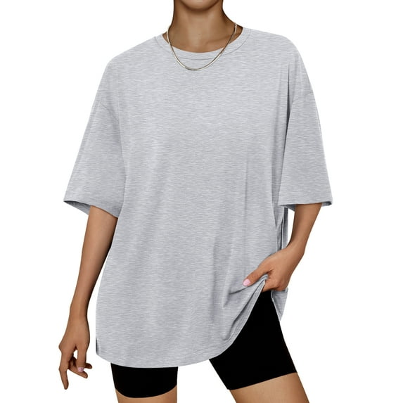 SUNBS Plus Size Tops for Women Workout T Shirts Short Sleeve Spring Tee Summer Clothes,Sizes S-3XL