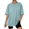 thumbnail image 1 of SUNBS Plus Size Tops for Women Workout T Shirts Short Sleeve Spring Tee Summer Clothes,Sizes S-3XL, 1 of 9