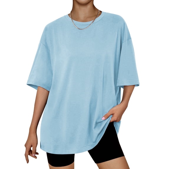SUNBS Plus Size Tops for Women Workout T Shirts Short Sleeve Spring Tee Summer Clothes,Sizes S-3XL