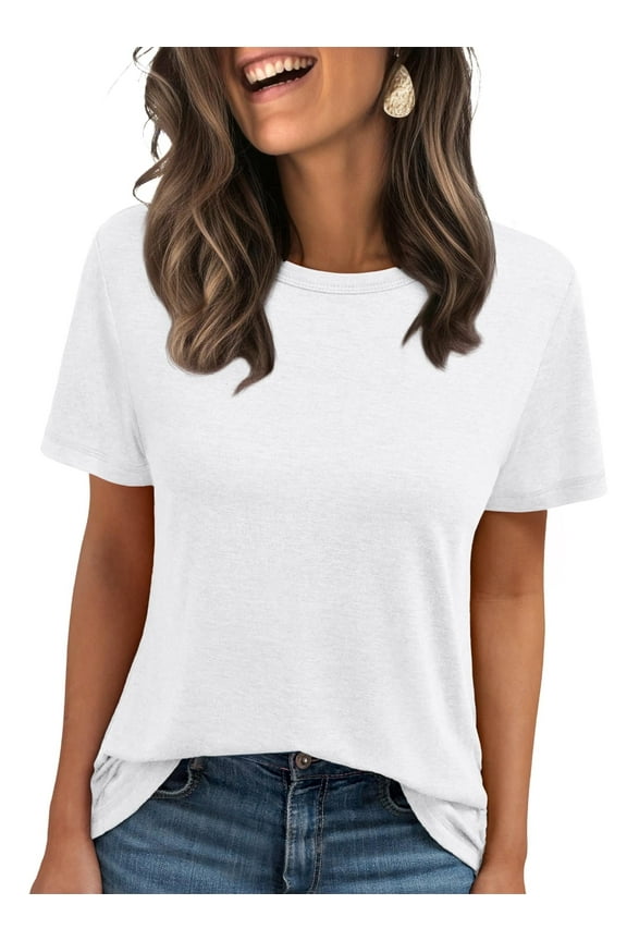 Shirts for Women Summer Spring Tops Short Sleeve Oversized T Shirts Women Clothes Trendy